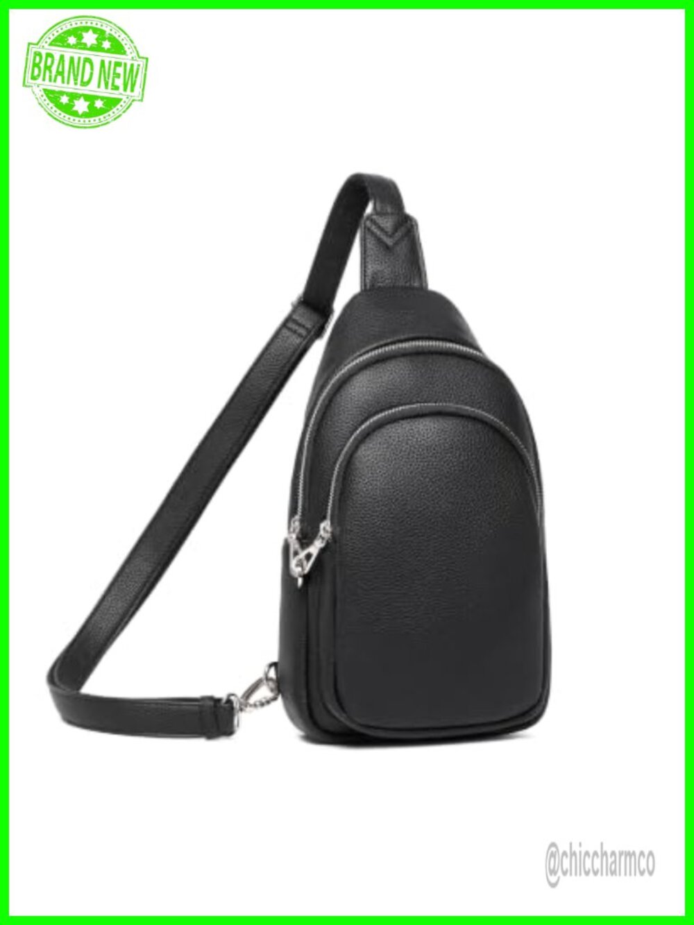 Anti Theft Crossbody Sling Bag RFID Slash Resistant Faux Leather Travel Purse